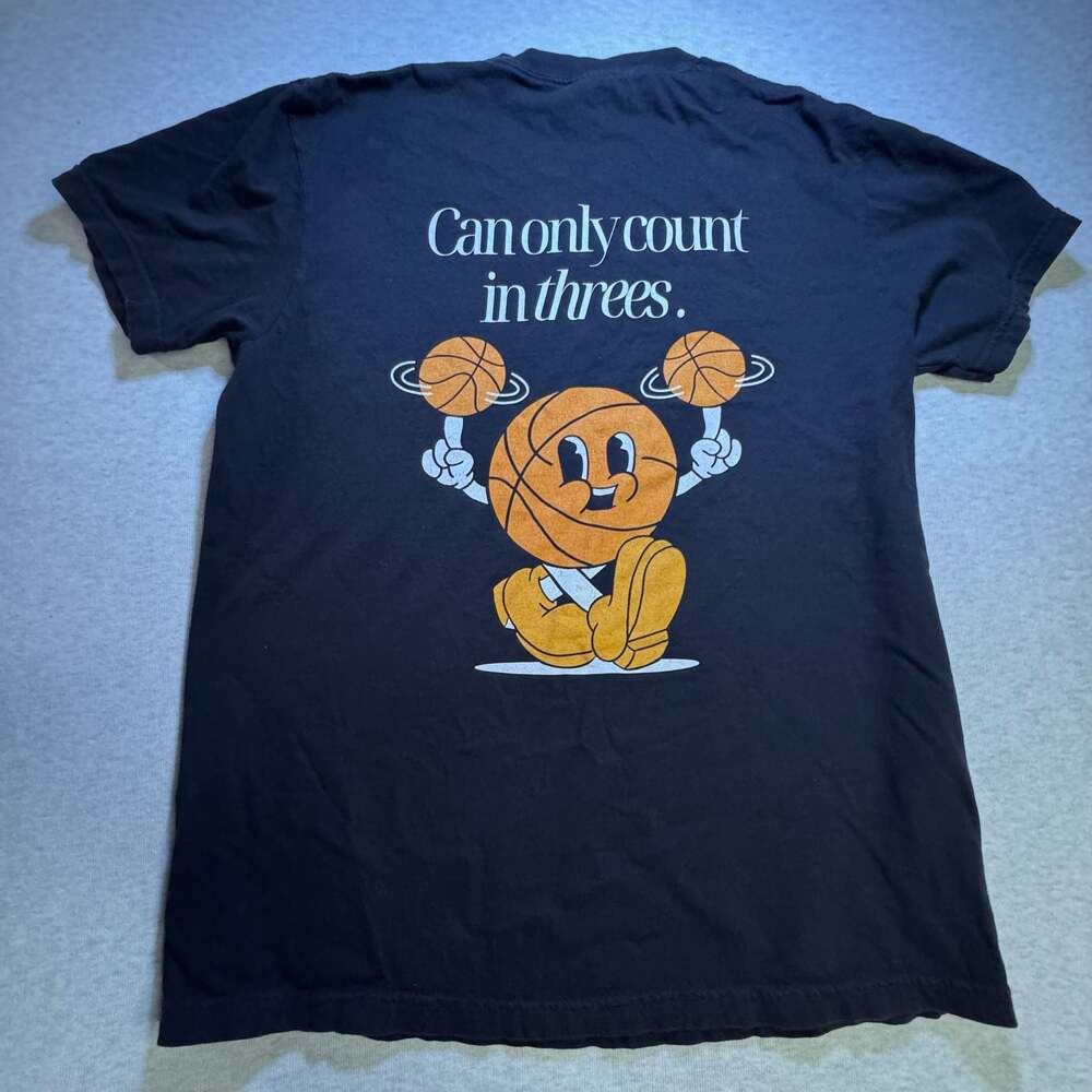 Comfort Colors "Ball Is Life / Can Only Count In Threes"  Graphic Men's Size L